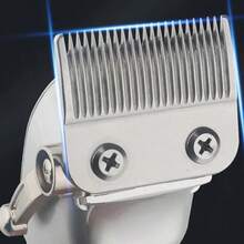 专业电动理发器，按钮式设计，沙龙级，高功率，带剃须刀头修剪器，1200mAh - 綠色 - 查看 5