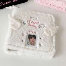 INS原创天使活页收纳相册A7可爱毛绒相册偶像粉丝卡册 - 彩色 - 查看 15