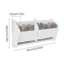 Length Wall Mounted Shoe Rack - Shoe Rack Drain And Moisture-Proof - White - View 9