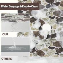 حصيرة الحمام غير الانزلاقية ، حصيرة حمام ناعمة مريحة مع فتحات تصريف ، حصيرة حمام من مادة البي في سي بتدليك اللوفة للاستخدام في الحمام والأماكن الرطبة ، سريعة التجفيف