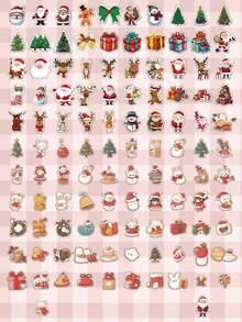 108pcs Christmas-Themed Sticker Packs - Vinyl Self-Adhesive Stickers - Suitable For Water Bottles, Laptops, Gifts, Windows, And Various Shapes And Colors - Christmas Party Decorations, The Best Choice For Christmas Christmas Christmas Decorations Christmas Pajamas Christmas Gifts Christmas Decor