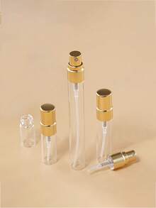 50 件套夏季旅行便携式电镀金喷雾香水分装瓶，5ml/10ml/3ml/2ml 容量香水样品瓶，细雾化妆品瓶，保湿喷雾瓶，香水分配工具，DIY 香水容器，送给家人和朋友的生日礼物，节日礼物便携且适合飞机 - 彩色 - 查看 7