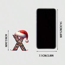 1pc 2D Flat Acrylic Christmas Theme Decoration Pendant, Christmas 26 Letter Decoration Pendant, Christmas Keychain, Backpack And Christmas Tree Decoration Pendant, And Non Electric Christmas Car Pendant Are Perfect Gifts For Christmas, Thanksgiving, New Year, Birthdays, And St. Patrick's Day Home Decor Christmas Decorations Room Decor