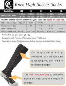 APTESOL Calcetines de fútbol hasta la rodilla - 3-Pares de Morado-A - Ver 3