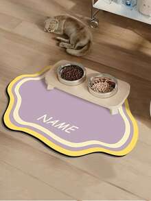 Individuell anpassbare rutschfeste Haustier-Matte für Katzen & Hunde - schnelltrocknend, wasserabsorbierend, mit dem Namen des Haustieres personalisiert, nordischer Stil Bodenmatte für den Innenbereich, Haustier-Matte für den Boden, verspieltes Haustier-Design, Haustier-Matte (empfohlene Größe mittel oder groß für besseren Sitz für Haustiere), Haustier-Zubehör, Halloween-Accessoires 2025, ideal für Weihnachten, Geburtstage - Verschiedenfarbig - Übersicht 15