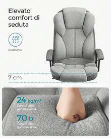 Gaming Chairs - Grey, Ink Black - View 4