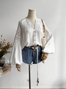 Rusttydustty Camicia casual a maniche lunghe di dimensioni standard per le donne, adatta per vacanze boho, Pasqua, spiaggia, festival musicali alle Hawaii, vacanze tropicali