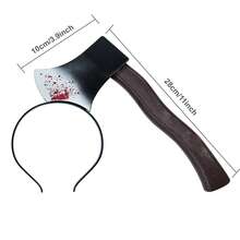 1PC Halloween Headband Costume Accessories Bloody Weapon Plastic Knife Party Decorations Cosplay Props Toys For Men Women Teens