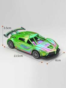 Large Alloy Die-Cast Toy Car, Inertial Front-Wheel Drive Car, Sports Car Model, Toy Car, Toy For Boys, Children Toy Car, Random Color And Pattern Toy Car - Multicolor - View 10