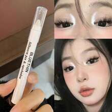 1pc Pearl White Eyeshadow Pencil, Highlighter Eyeshadow Stick, Smooth Shimmery, Waterproof & Long-Lasting Everyday Eye Makeup