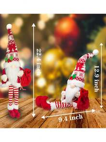 2pcs Swedish Dwarfs, Christmas Holiday Decorations, Nordic Style Ornaments, Hanging Leg Shelf Mats, Christmas Couple Decorations, Faceless Green Monster Christmas Ornaments, Party Decorations