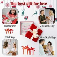 1pc Christmas Desk Decoration Sign, 4X4 Inches, Santa Claus Square Acrylic Ornament, Christmas Quote Design, Pink Christmas Decor, For Living Room Decoration