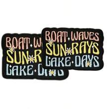 2pcs Embroidered Patch Badges, Iron-On Backing Cloth Patch, Large Size Patch For Children Cartoon Clothing, Backpack, Jacket, DIY, Applicable To Garments, Hats, Jackets, Embroidered Design, Iron-On Patch - 2-pack - View 8