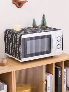 1 件橙色条纹花卉印花微波炉防尘罩，复古乡村风格厨房电器防尘罩，适合日常使用、节日、厨房用具、小家电、空气炸锅、烤箱，四季皆宜 - 彩色 - 查看 12