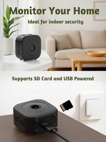 GENAI Home Security Camera, Baby Camera, 480P WiFi Camera For Pet/Nanny, With TF Card Slot And Cloud