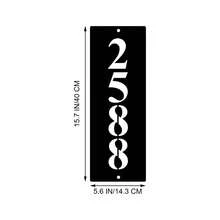 1pc Customized Metal Door Plate: Personalized Door Number Sign, Modern Door Number Design, Wall Decor, Vertical Design, Wall-Mounted Installation.