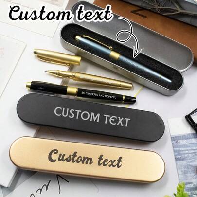 Custom Ballpoint Pen With Name, Personalized Teacher Pens, Customized Gel Pens, Customizable Text Writech Pens, Birthday Gifts, Christmas, Graduation Gifts, Back To School Supplies, College Essentials, Titanium Alloy, Kids, School, Students, Friend, Couple, Men, Women, Home, Business, Office,Office Decor ,Travel Organizer