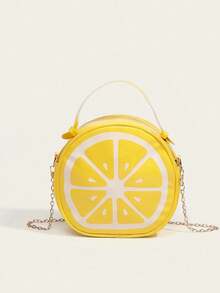 女士秋冬时尚百搭水果包，可爱柠檬斜挎包，Y2K风格单肩包，休闲经典日常通勤包，个性化定制，适合日常搭配，简约风格，摄影、购物、约会、外出、旅行、海滩等场合，便携易用，适合女生、女大学生，也适合办公室、大学、中学、高中、工作等各种场合，可爱风 - 黃色 - 查看 12