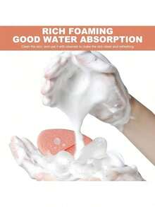 8 Stücke/4 Stücke Tiefenreinigung & Peeling Gesichtsreinigungsschwämme, zufällige Farben & Formen, wiederverwendbar, entfernt Mitesser & tiefsitzenden Schmutz, der Akne verursacht, geeignet für Schönheit & Hautpflege. Tränenform-Waschlappen-Stil verdickter weicher Schwamm zum Gesichtwaschen, Schlammmaske, Make-up-Entfernung, Gesichtsreinigungswerkzeug