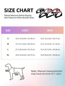 时尚反光闪光水钻狗背带尼龙小型/中型狗背带背心带蝴蝶结 - 彩色 - 查看 3