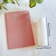 1 套软陶耳环聚合物粘土纹理滚筒网/花朵/叶子纹理设计，用于粘土工艺的无缝切割工具，耐用塑料材料，用于珠宝制作的粘土切割器 - 彩色 - 查看 4