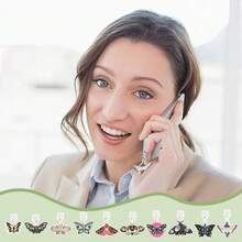 10Pcs Type-C Dust Plug Charm 1~1.3 Inch Phone Anti-Dust Plugs With Pendants Mobile Dustproof Plugs Moth USB C Port Caps Protector Pendants Most Type-C USB Cell Phone - Thỏ Nấm - Xem 3