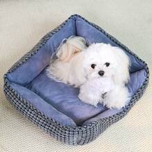 HAZOOWILL All-Season Dog Bed Mat - Soft Square Pet Bed Cushion, Suitable For Small To Large Dogs & Cats, High Resilience PP Fiber Filled, Comfortable & Durable Lounge-Style Design, Multiple Sizes & Colors Available - Multicolor - View 9