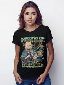 Delicious In Dungeon Marcille Donato T-Shirt, Cotton Tee, Men's Women's Sizes (DNM-445565) - màu đen - Xem 1
