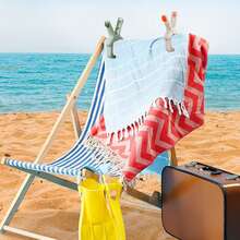 Heavy Duty Plastic Clothespins, Suitable For Fixing Beach Chairs, Towels, Blankets, Curtains, Windbreakers On Cruise, Yard, Pool Vacation Or Daily Drying Of Clothes, Blankets, Shoes, Toys - Multicolor - View 4