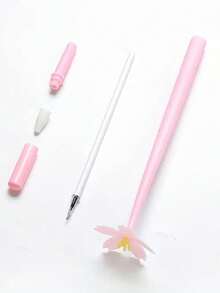 20/10/1pc 创意软凝胶笔 - 美丽的樱花风格，轻巧清新，可爱的花形，适合学生考试和签名，可爱的樱花凝胶笔 - 柔软防滑樱花设计，红色和粉色美学桌面装饰，适用于日记、礼品包装和办公用品，书写笔，花卉图案笔，流畅的书写工具 - 彩色 - 查看 8