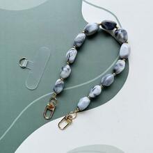 时尚不对称仿玉亚克力手工串珠手机吊饰 - 彩色 - 查看 11