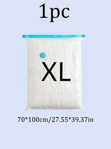 6/3/1pcs Minimalist Vacuum Compression Bags, Clear Airtight Storage Bags For Clothes, Bedding, Pants, Socks, Sweaters, Suitable For Home Closet, Wardrobe, Travel Luggage, Back To School, Halloween Costume Storage, Christmas Outfit Organization, Holiday Gifts