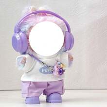 17厘米/6.69英寸娃娃服装，适用于第一/二/三代娃娃，娃娃套装，配件适用于第一、二、三代娃娃 - 娃娃服装替换装，可爱的娃娃配件，可用于玩耍和展示，可更换的娃娃服装套装，返校礼物，夏季系列，情人节，冬季，生日/节日礼物（不含娃娃） - 紫色 - 查看 7