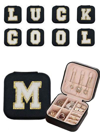 1 pieza Joyero multifuncional, Caja de almacenamiento de joyas portátil, Organizador de joyas desmontable, Caja de joyas antioxidante, Adecuado para vacaciones, playa, viajes, bodas, joyas, aretes, collares, pulseras, colgantes, relojes, cosméticos, anillos, collares, relojes, pulseras