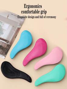 1pc New Curling Brush, 2025 Latest Wild Boar Fleece Styling Brush, Curling Brush, Suitable For All Styles And Women Curling Boys Valentine's Day Heart Shaped Women's Valentine's Day T-Shirt Valentine's Day Heart Shaped Decorative Knitwear