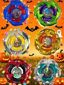 2pcs Bey X Spinning Top Toy Set With Pull Cord Launcher, Red/Black/Blue Launcher With Single BX Spinning Top, Weekend Gift, Surprise Gift