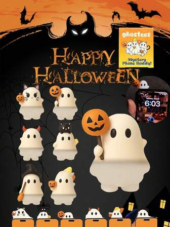 Nuevos y lindos juguetes de muñecas con temática de Halloween, muy adecuados para decoración del hogar y adornos de automóvil, decoración de teléfonos móviles y computadoras. El regalo de Halloween perfecto para amigos y seres queridos.