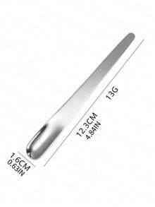 1pc Stainless Steel Coffee Spoon Titanium Plated Ice Cream Spoon, Creative Design - Multicolor - View 2