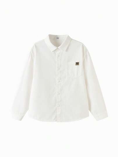 Balabala Kids Shirt Long Sleeve 2025 Fall New Flannel Cotton