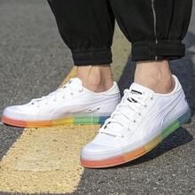 Puma 男女通用经典低帮透气复古休闲运动鞋，2026 春季新款 387244-04 - 白色 - 查看 1