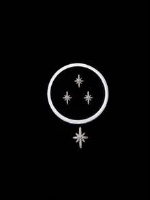 novani 3pcs/Box Star Tooth Gems Metal Tooth Jewelry Y2k Hip Hop Tooth Jewelry(Gold/Silver)