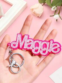 Customized Backpack Keychains And Name Tags, Personalized Acrylic Name Keychains And Name Tags, Stylish, Colorful, Cute, Simple, Adorable, And Unique Personalized Gifts, Suitable As Christmas Gifts, Valentine's Day Gifts, DIY Customized Birthday Gifts, Anniversary Gifts, Couple Gifts, Mother's Day Gifts, Wedding Gifts, Bridesmaid Gifts, Party Gifts, New Year's Gifts, And Best Friend Gifts. - Style a - View 8