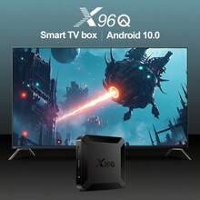 Caja de TV inteligente Android 10.0 X96Q Allwinner H313 Quad Core TVBOX 1GB 8GB 4K 2.4G Wifi Caja superior rápida 2GB 16GB