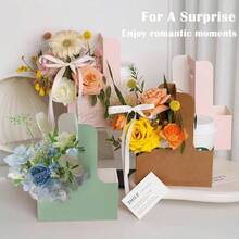 2 Cup Drink With Handle, 8 Pcs Brown Cardboard Cup Holders, Disposable Cup Carriers Drinks Coffee Or Food Delivery, Take Out Cup Carriers Brown, 8 Pcs