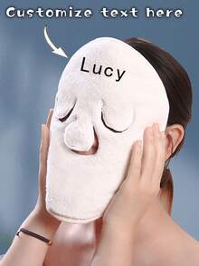 Customized Heated Face Towel, Double-Layer Thickened Face Mask For Steaming Face, Girlfriend Gift Customized Towel