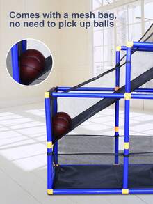 Indoor And Outdoor Toy Basketball Shooting System, Suitable For Children, A Set Of Children's Basketball Set Arcade Game, Children's Shooting Machine,There Are Two Balls And An Air Pump,Shooting Game For Boys And Girls,Birthday Gift,Christmas Carnival, Backyard Party Gifts,Classroom Entertainment