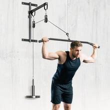 SPORTNOW Weight Pulley System, Cable Pulley System For Home Gym, Cable Machine LAT Pull Down Attachment For Biceps Curl, Tricep, Arm Workouts - Red - View 7