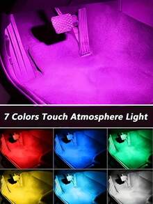 2/4/6/8pcs Wireless LED Lights With Remote Control, Car Collision Lights, 8-Color USB Rechargeable Bright LED Lights, Mini Lamps Suitable For Car, Drone, Airplane, Motorcycle, Bicycle