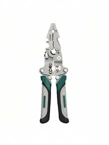 1 szt. składany ściągacz izolacji nowy przemysłowy elektryk specjalny wielofunkcyjny ściągacz izolacji zdzieranie zdejmowanie izolacji rozdzielanie drutu nawijanie drutu cięcie drutu cięcie drutu szczypce do cięcia drutu koła pasowe śrubowe są przeznaczone do naprawy obwodów obieranie, cięcie, skręcanie rur wodnych, zaciskanie zacisków itp. składana konstrukcja jest łatwa do przenoszenia