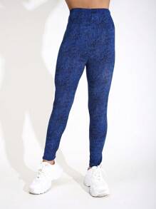 1 Pack Women's Casual High Elasticity Solid Color Leggings, Soft & Comfortable, Suitable For Home, Exercise, Shaping, Stretching, Lifting Buttocks, Outdoor Activities, Walking, Shopping, Fitness, Running, Work Commute, Street Events, Parties, Autumn/Winter - Multicolor - View 35